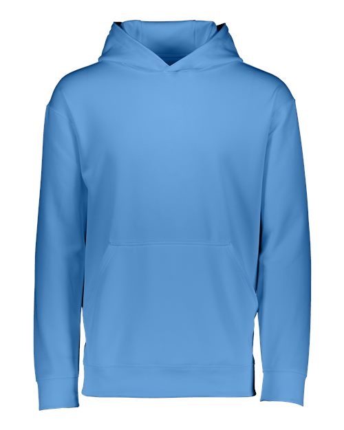 Youth Wicking Fleece Hooded Sweatshirt - Columbia Blue