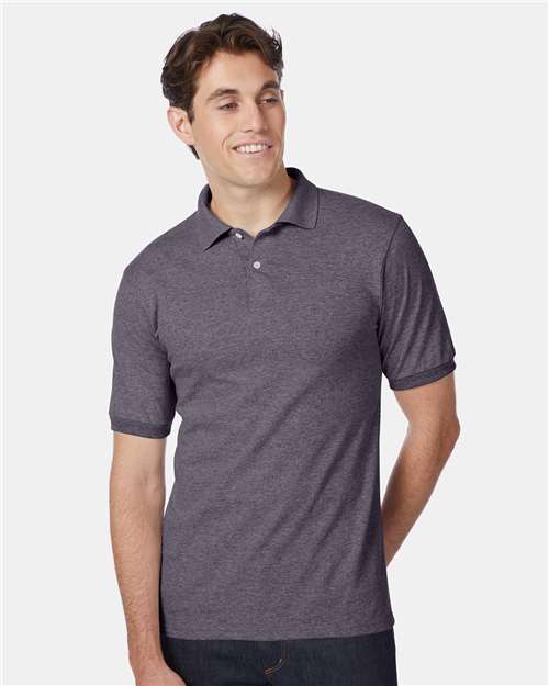Men's EcoSmart® Jersey Polo - Charcoal Heather