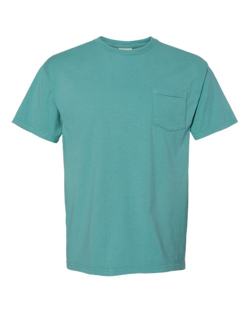 Unisex Garment-Dyed Pocket T-Shirt - Spanish Moss