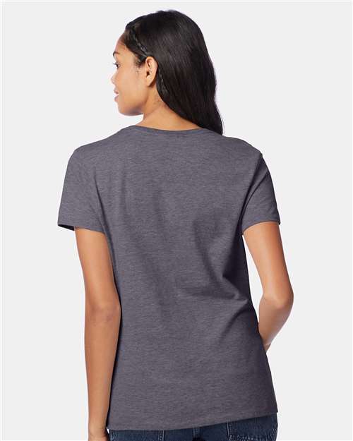 Women's Perfect-T V-Neck T-Shirt - Charcoal Heather