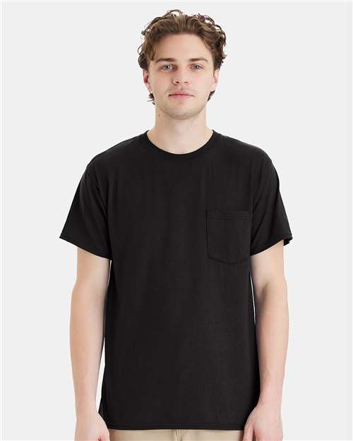 Unisex Workwear Pocket T-Shirt - Black