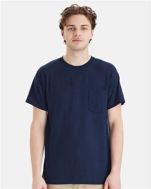 Unisex Workwear Pocket T-Shirt - Navy