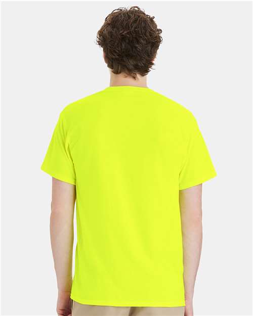 Unisex Workwear Pocket T-Shirt - Safety Green