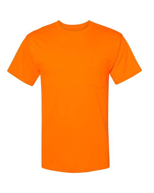 Unisex Workwear Pocket T-Shirt - Safety Orange