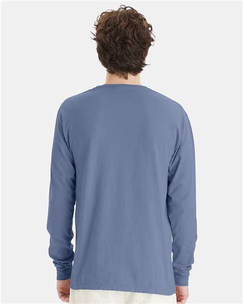 Unisex Garment-Dyed Long Sleeve T-Shirt - Saltwater
