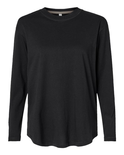 Women's Fine Jersey Long Sleeve Tee - Black