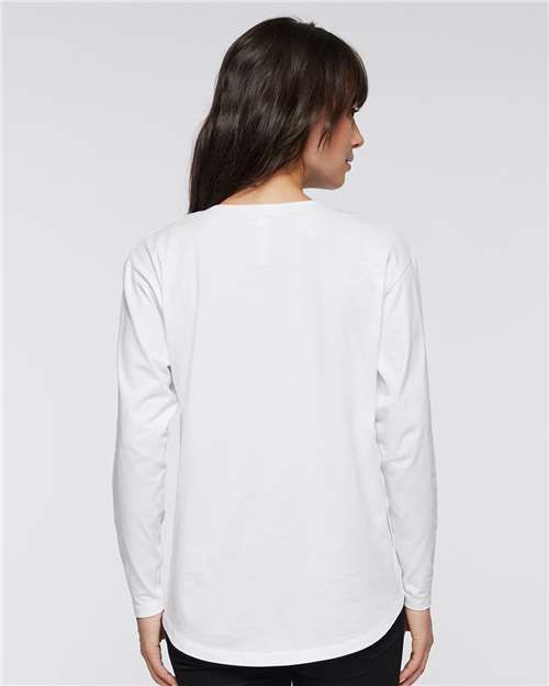 Women's Fine Jersey Long Sleeve Tee - White