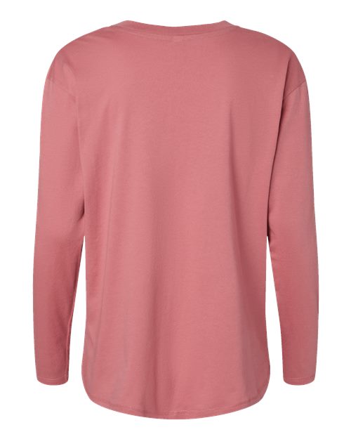 Women's Fine Jersey Long Sleeve Tee - Mauvelous