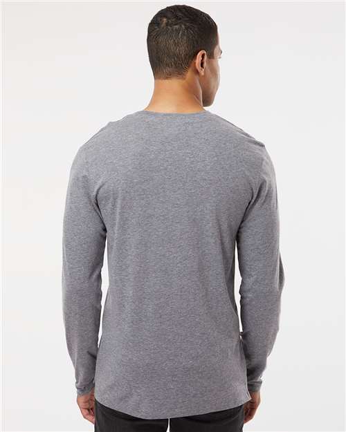 Men's Fine Jersey Long Sleeve Tee - Granite Heather