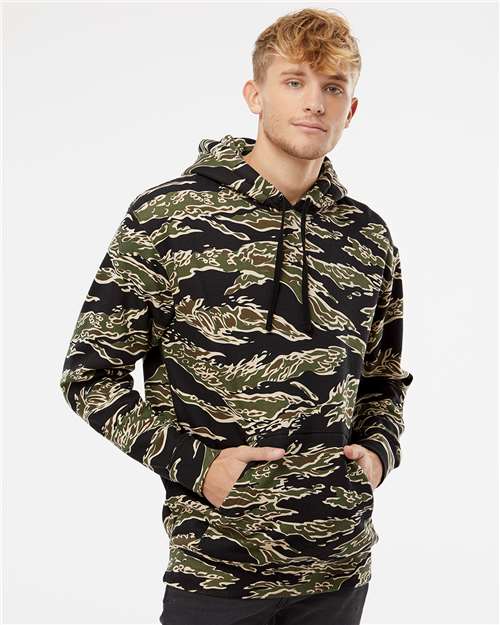 Unisex Heavyweight Hooded Sweatshirt - Tiger Camo