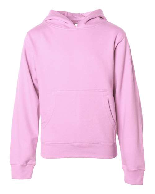 Youth Midweight Hooded Sweatshirt - Light Pink
