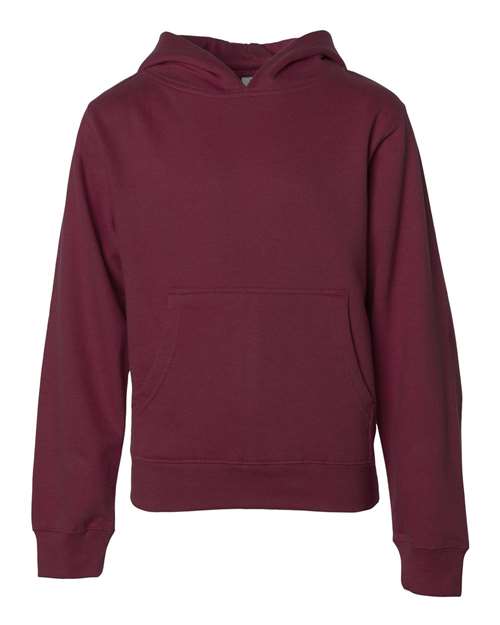 Youth Midweight Hooded Sweatshirt - Maroon