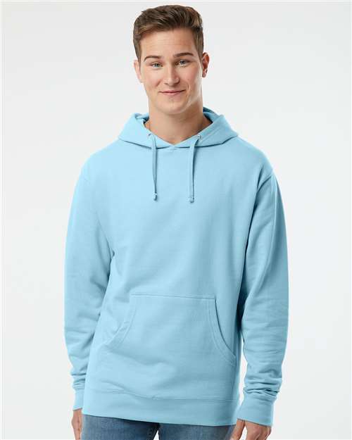 Unisex Midweight Hooded Sweatshirt - Blue Aqua