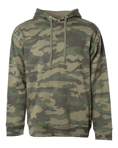 Unisex Midweight Hooded Sweatshirt - Forest Camo
