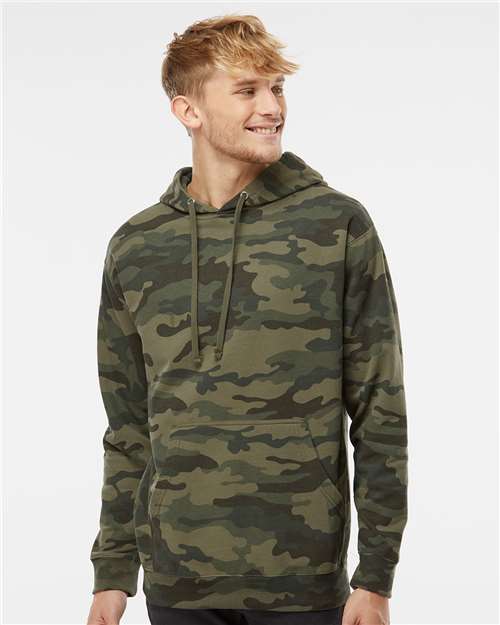 Unisex Midweight Hooded Sweatshirt - Forest Camo