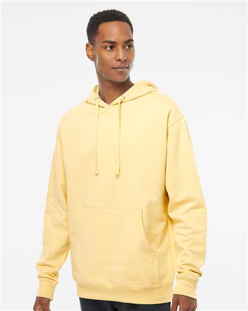 Unisex Midweight Hooded Sweatshirt - Light Yellow
