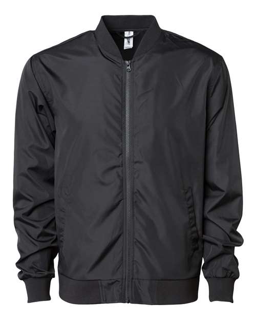 Unisex Lightweight Bomber Jacket - Black