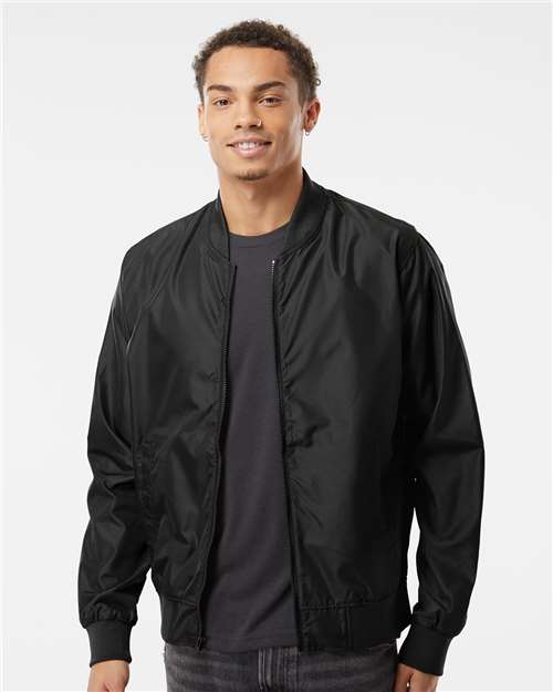 Unisex Lightweight Bomber Jacket - Black