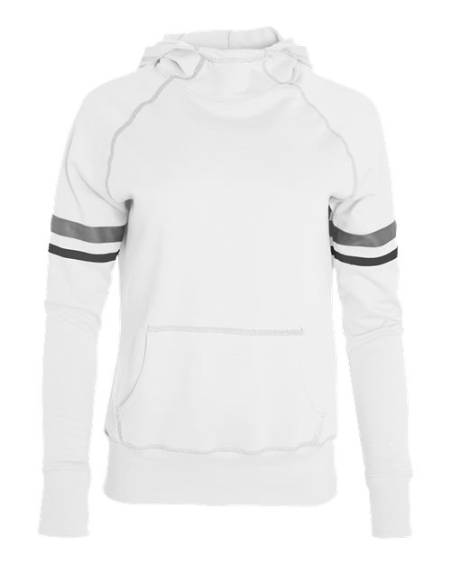 Girls' Spry Hooded Sweatshirt - White/ Black/ Graphite