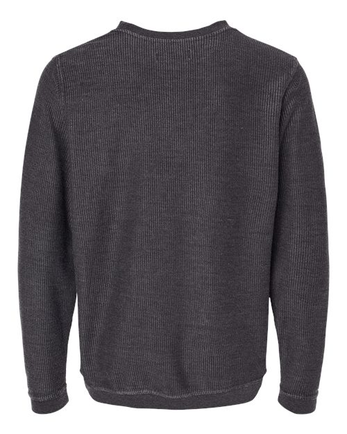 Unisex Corded Crewneck Sweatshirt - Black
