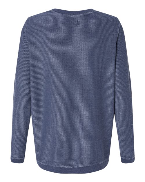 Unisex Corded Crewneck Sweatshirt - Navy
