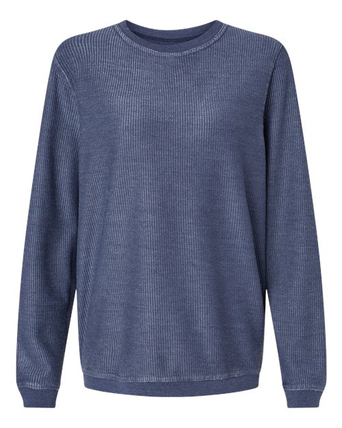 Unisex Corded Crewneck Sweatshirt - Navy
