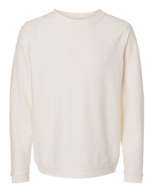 Unisex Corded Crewneck Sweatshirt - Natural
