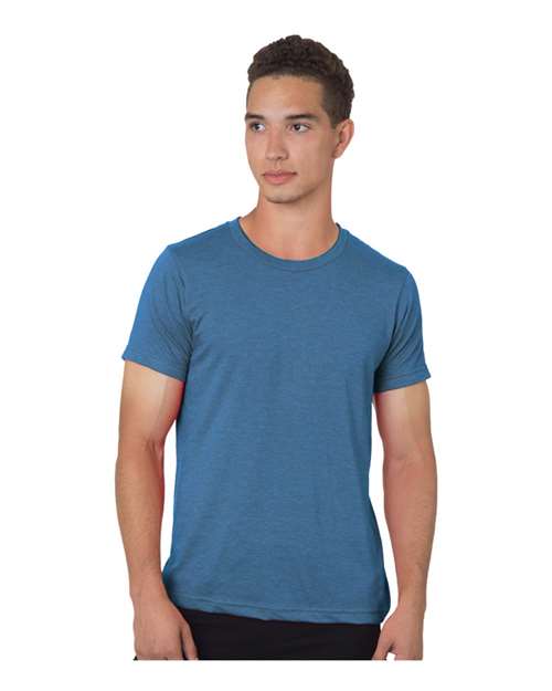 Unisex 50/50 Fine Jersey T-Shirt - Heather Royal