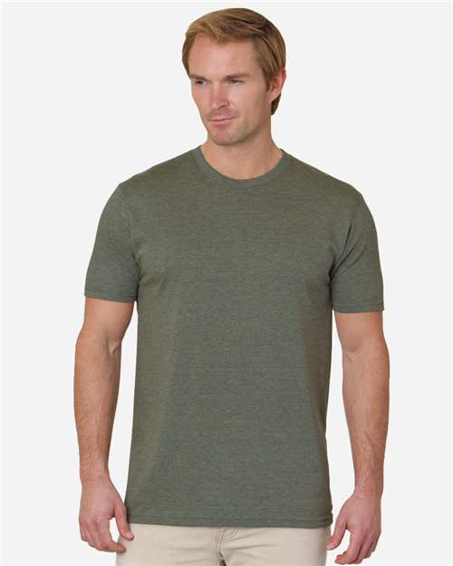 Unisex 50/50 Fine Jersey T-Shirt - Heather Sage