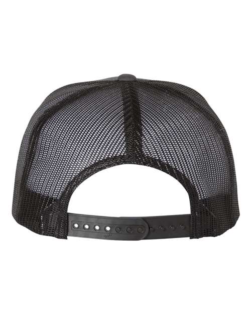Five-Panel Classic Trucker Cap - Charcoal/ Black