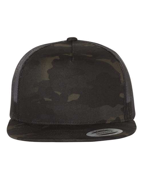 Classic Five-Panel Trucker Cap - Multicam Black/ Black