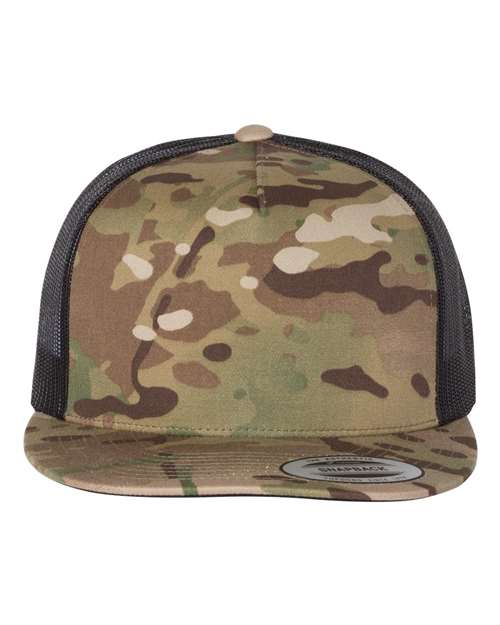 Five-Panel Classic Trucker Cap - Multicam Green/ Black