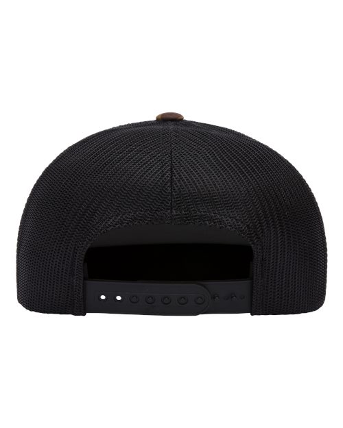 Classic Five-Panel Trucker Cap - Green Camo/ Black