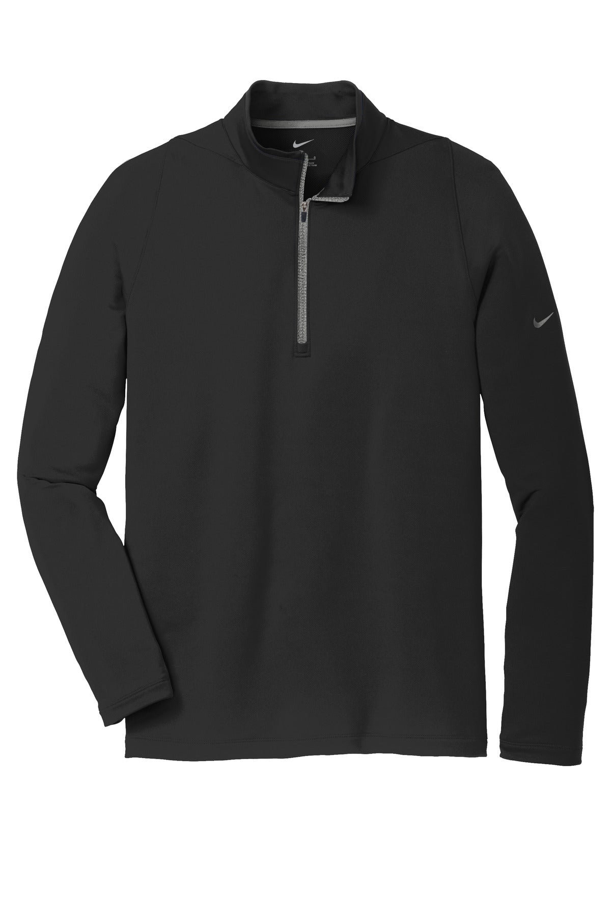 Nike Dri-FIT Stretch 1/2-Zip Cover-Up - Black/ Dark Grey