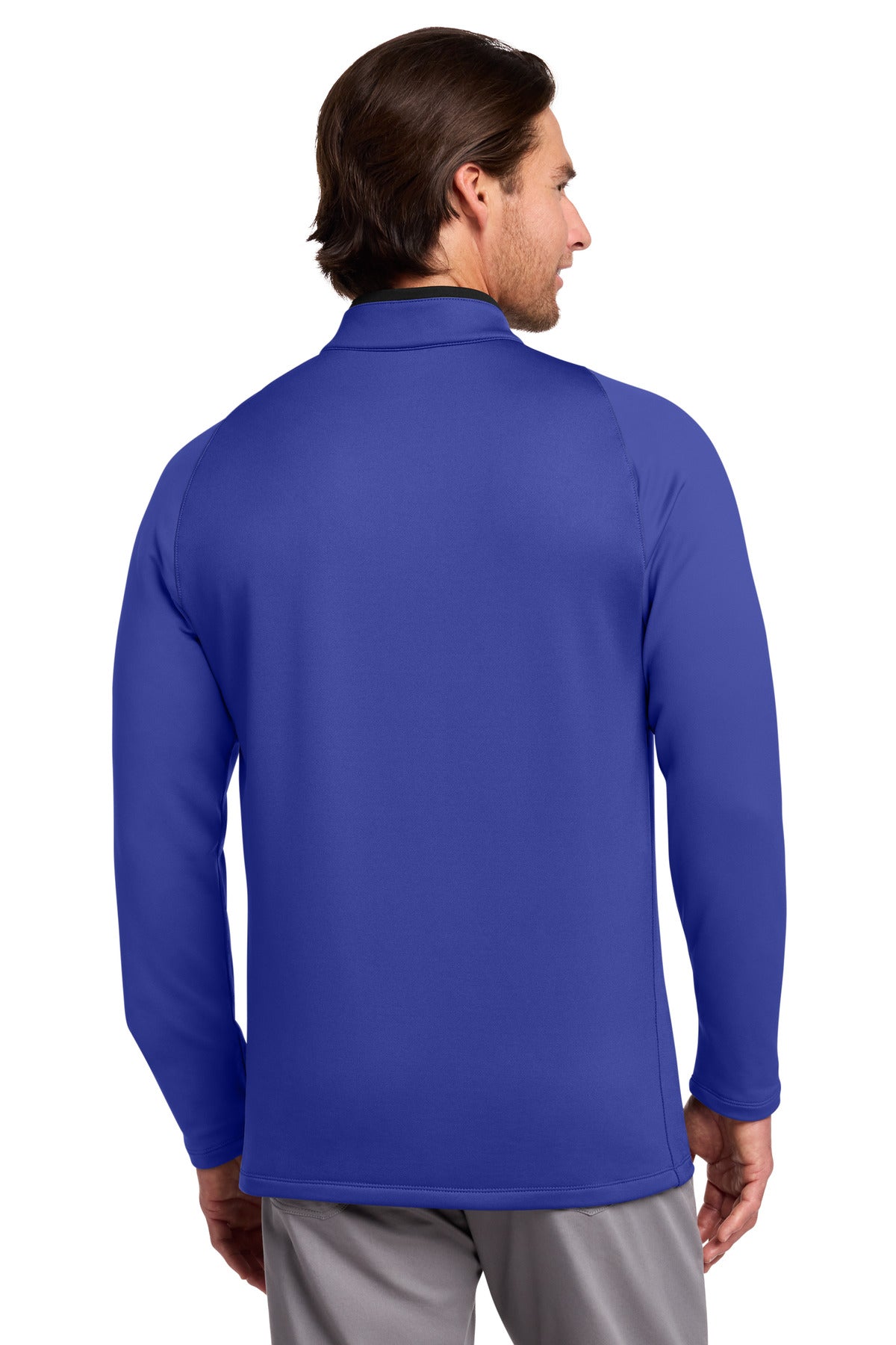 Nike Dri-FIT Stretch 1/2-Zip Cover-Up - Deep Royal Blue/ Black