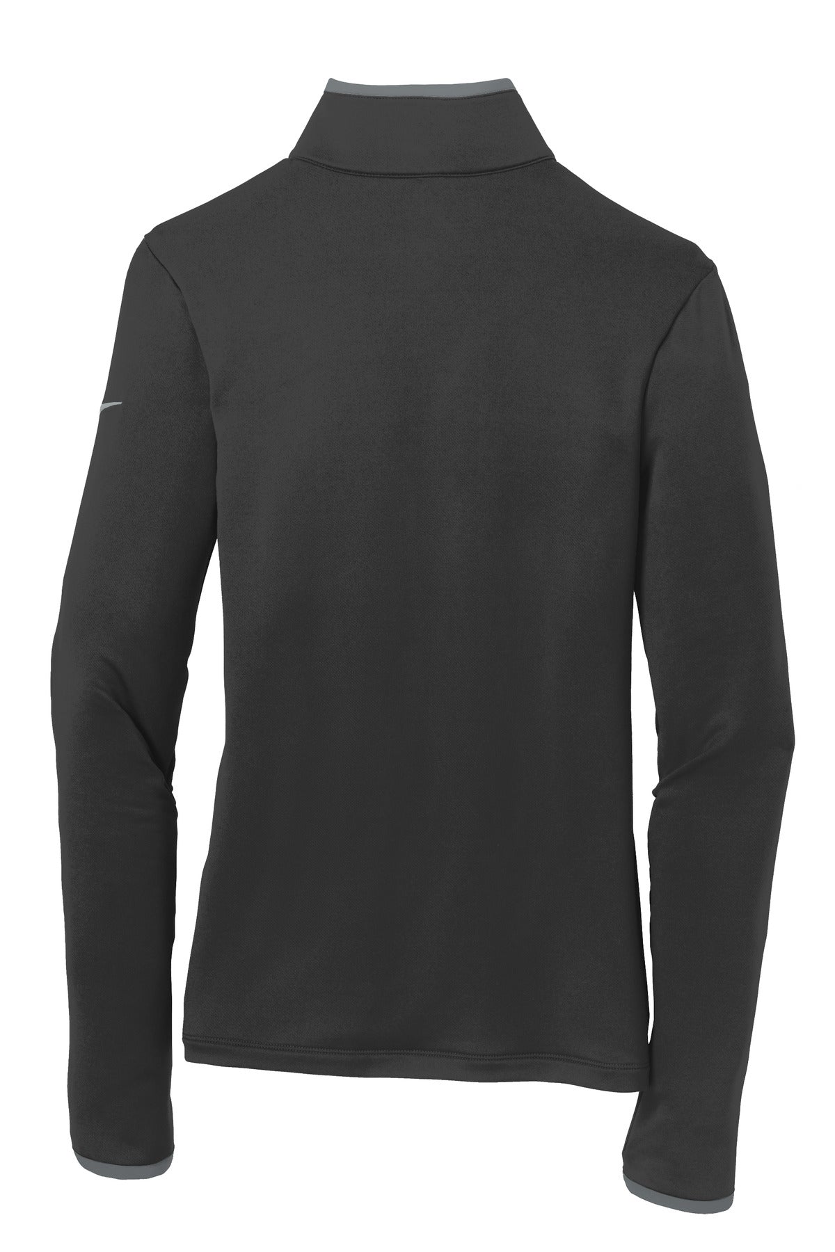 Nike Women's Dri-FIT Stretch 1/2-Zip Cover-Up - Black/ Dark Grey