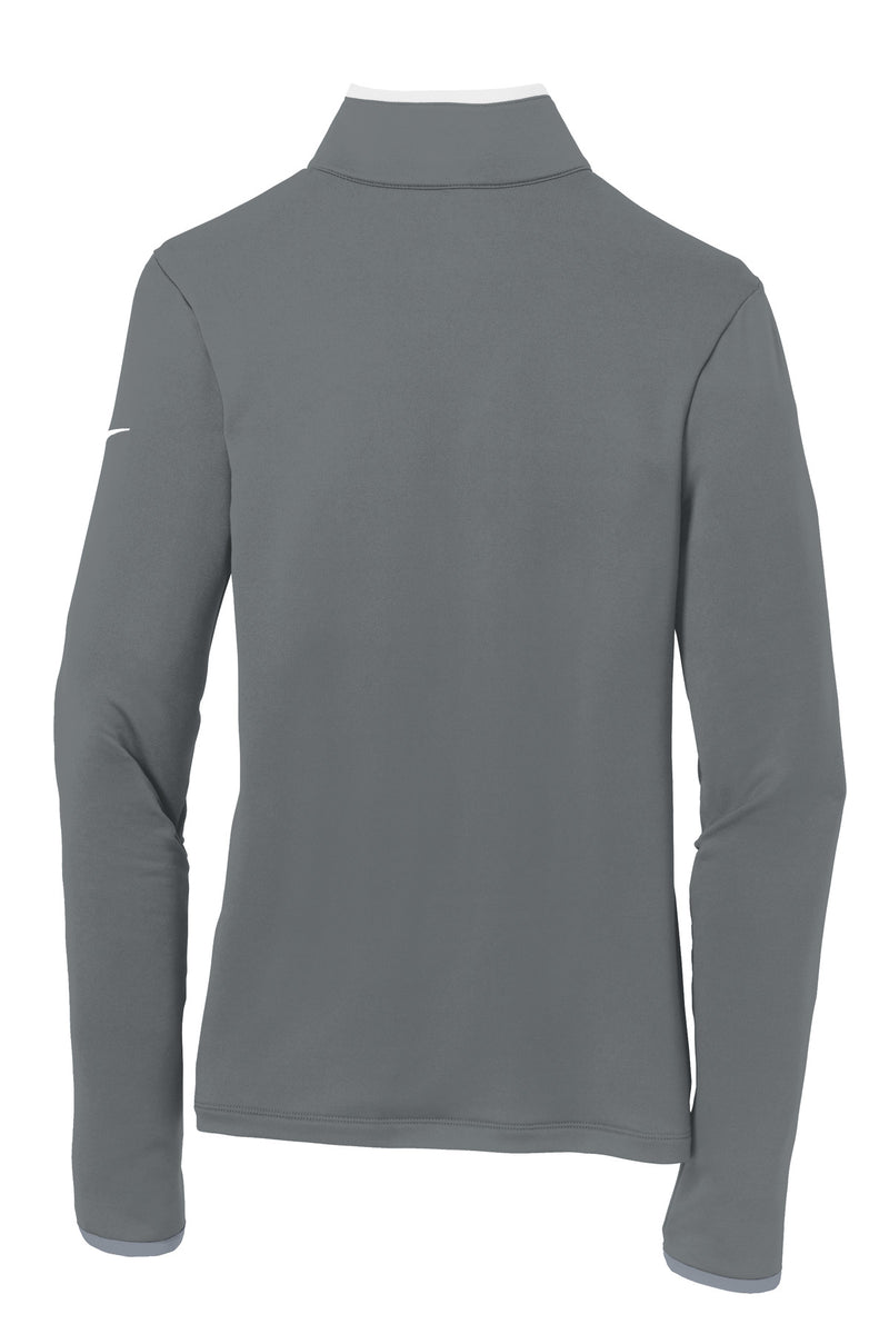 Nike Women's Dri-FIT Stretch 1/2-Zip Cover-Up - Dark Grey/ White