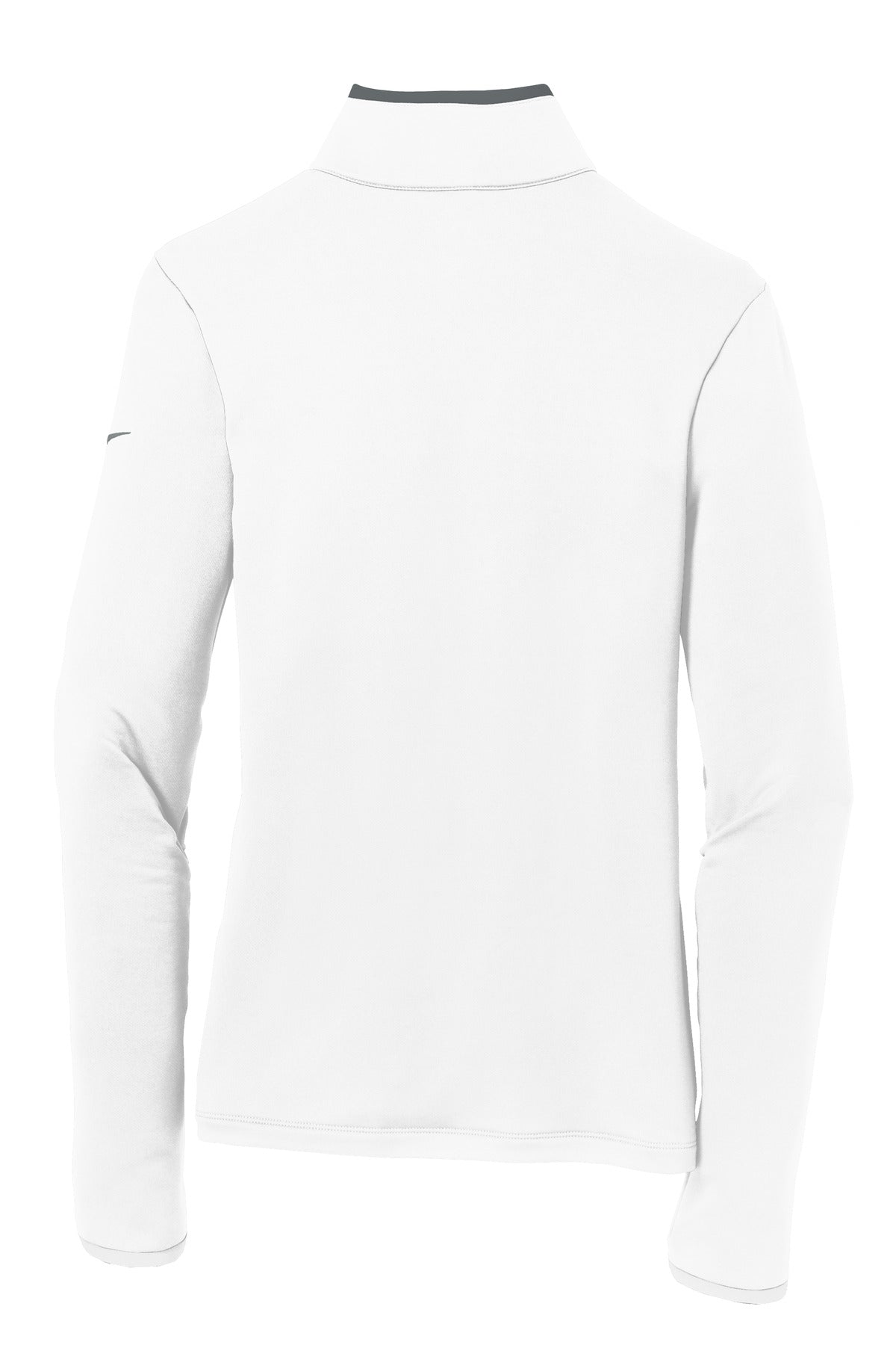 Nike Women's Dri-FIT Stretch 1/2-Zip Cover-Up - White/ Dark Grey