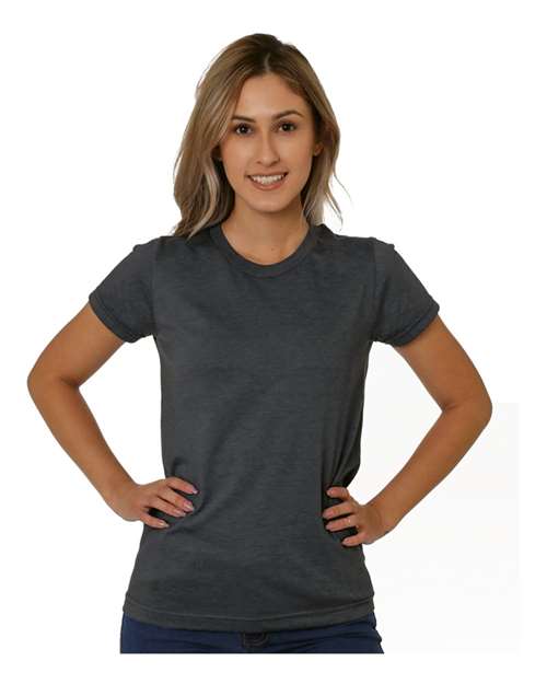 Women's USA-Made Triblend T-Shirt - Tri Charcoal