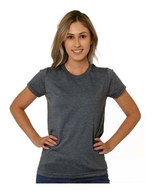 Women's USA-Made Triblend T-Shirt - Tri Dark Grey