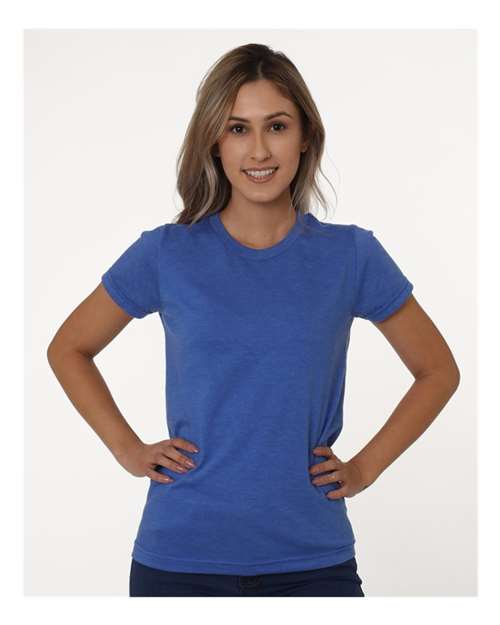 Women's USA-Made Triblend T-Shirt - Tri Denim