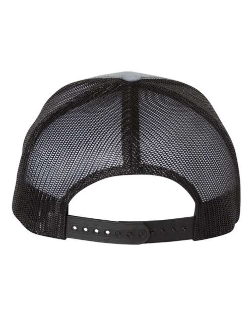 Retro Trucker Cap - Heather Grey/ Black