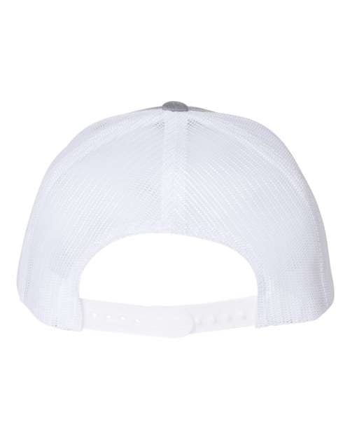 Retro Trucker Cap - Heather Grey/ White