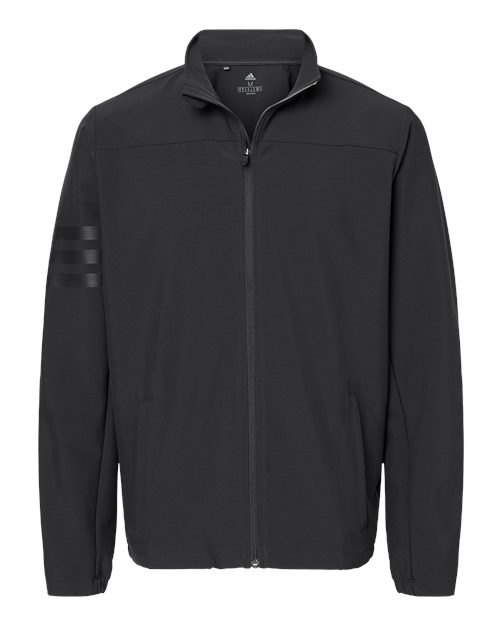 Men's Wind Resistant Full-Zip Jacket - Black/ Black