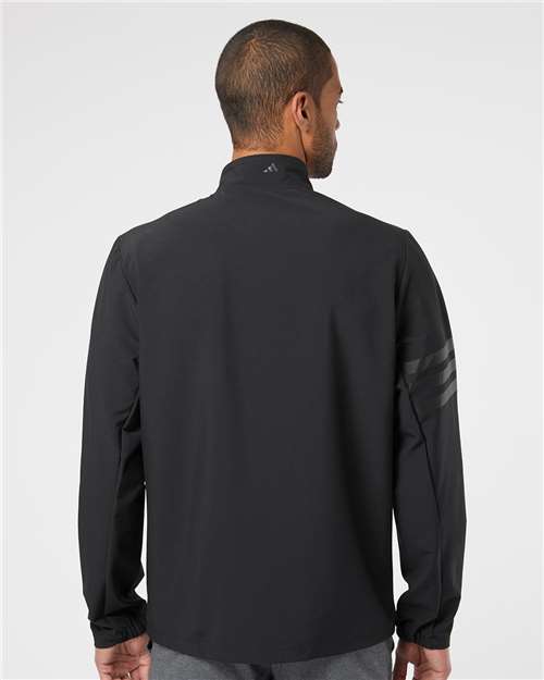 Men's Wind Resistant Full-Zip Jacket - Black/ Black