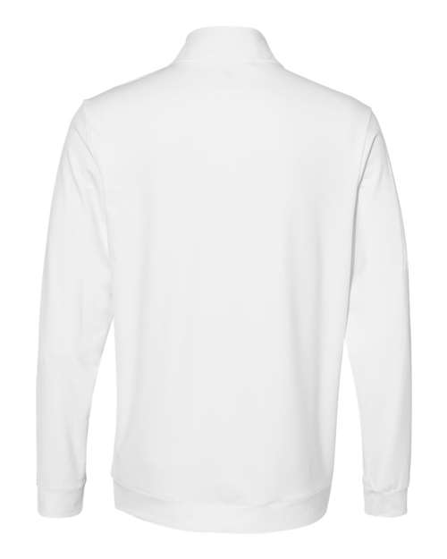 Men's Textured Quarter-Zip Pullover - White