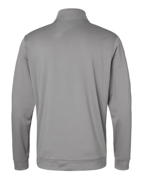 Men's Textured Quarter-Zip Pullover - Grey Three