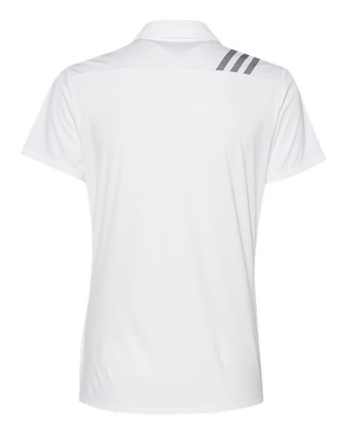 Women's 3-Stripes Shoulder Polo - White/ Black