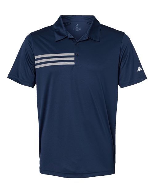 Men's 3-Stripes Chest Polo - Collegiate Navy/ White