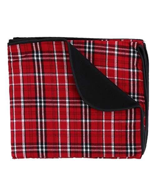 Flannel Blanket - Red/ Black